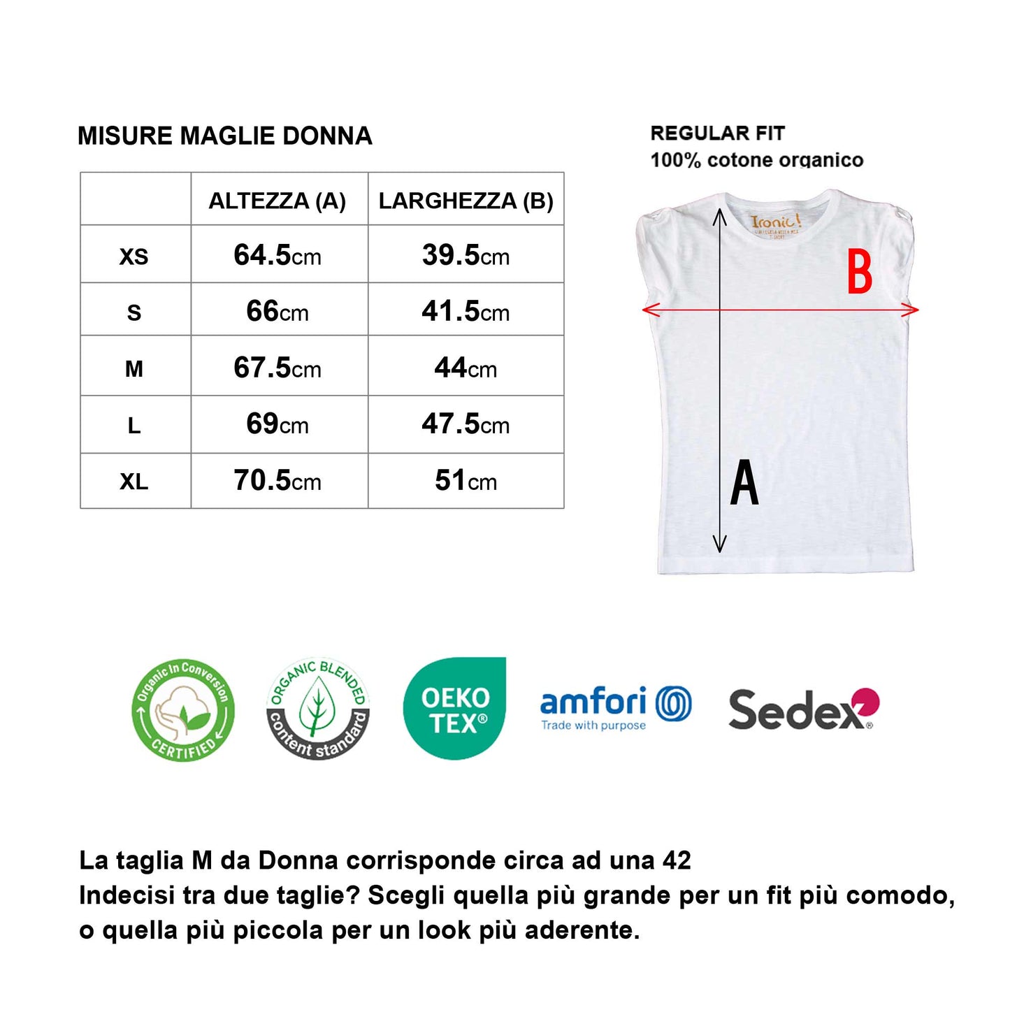 Maglia Donna "Calma e tette mai avute"