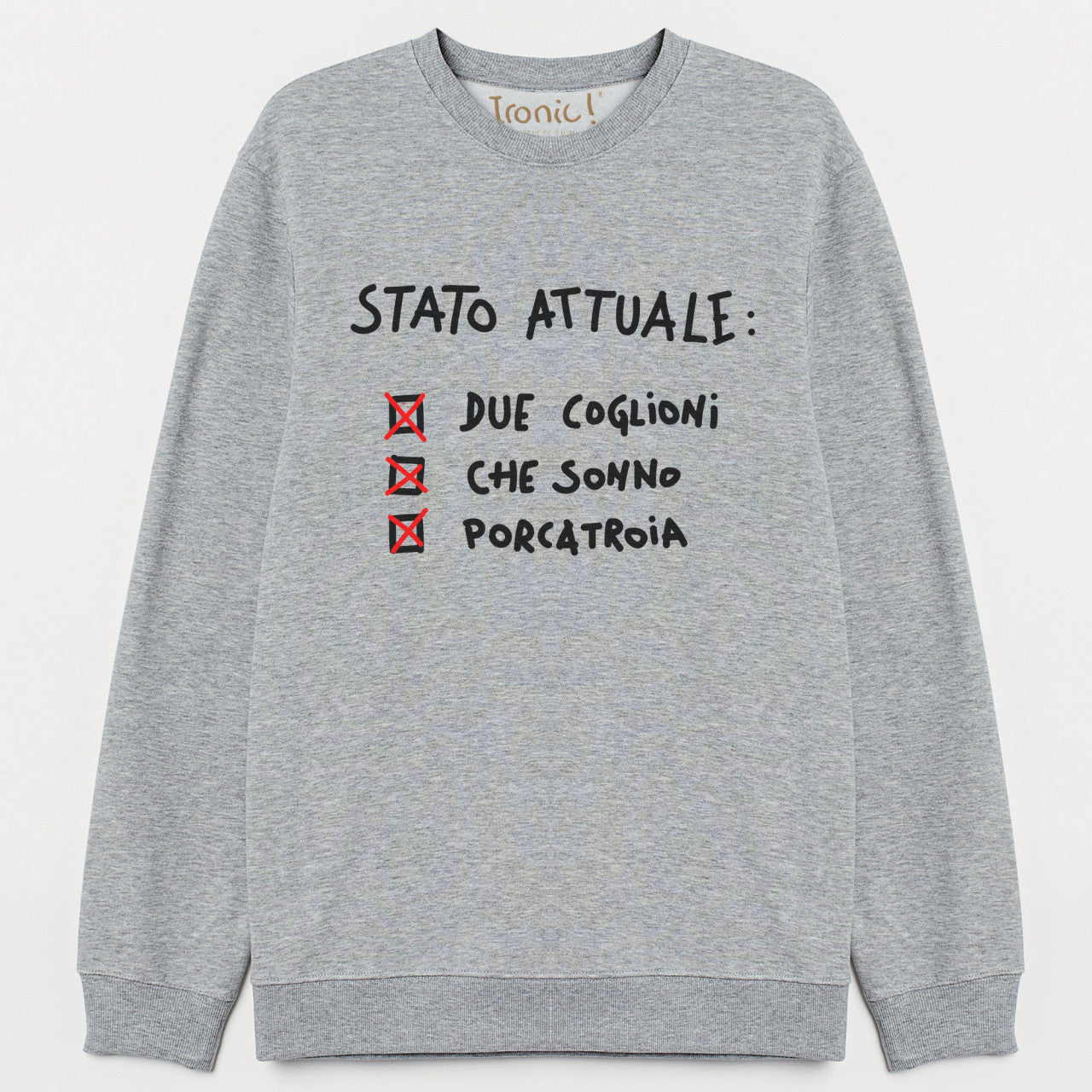 Felpa "Stato attuale"