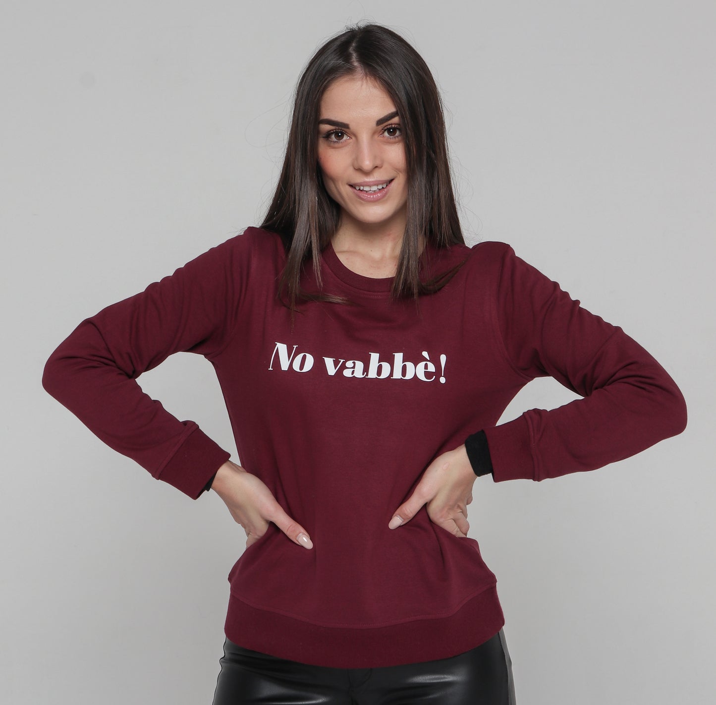 Felpa Donna "No vabbè"