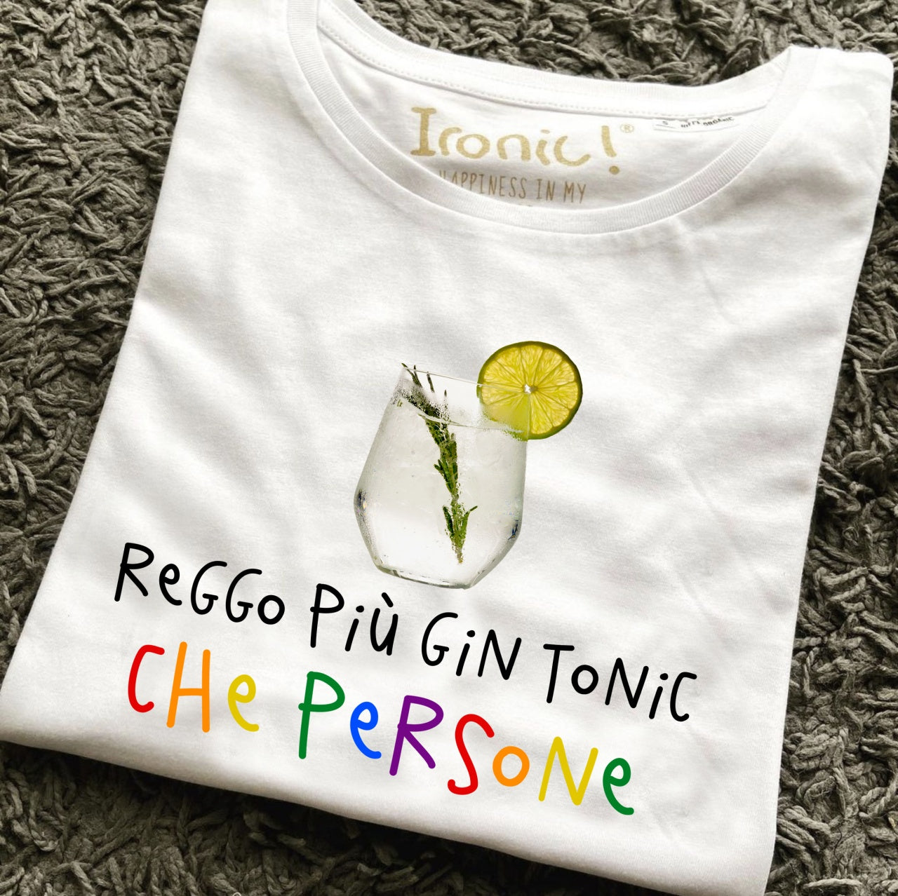 Maglia Donna "Reggo più Gin Tonic che persone"