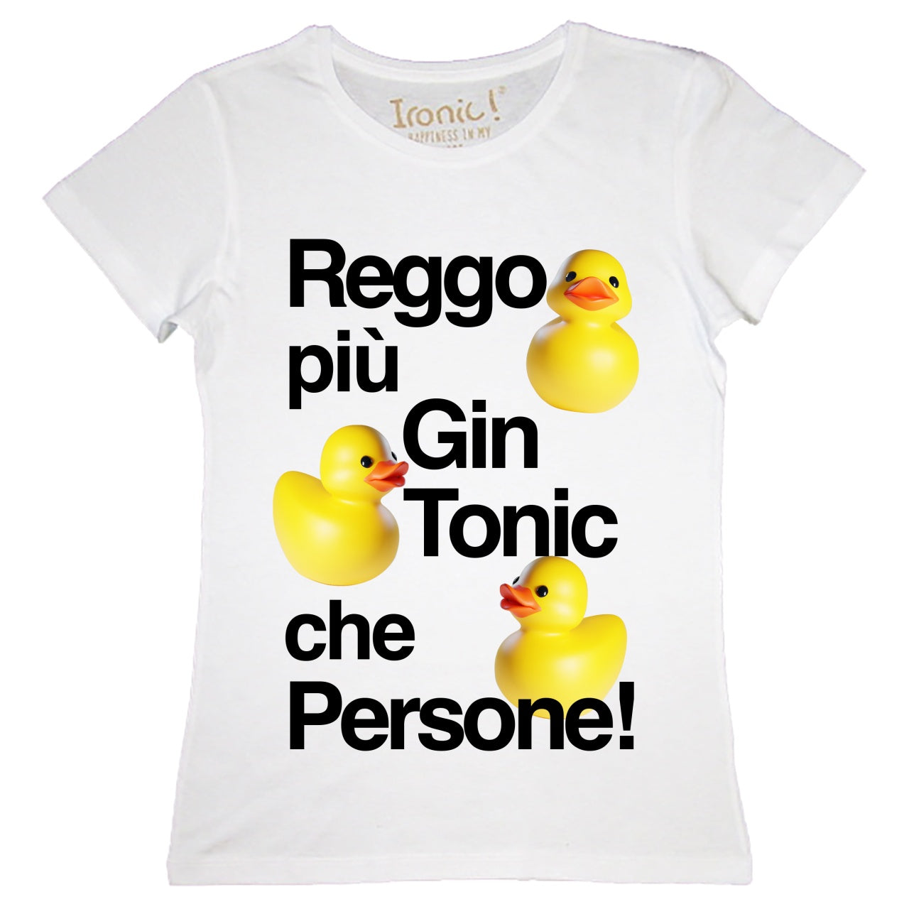 Maglia Donna "Reggo più Gin Tonic che persone"