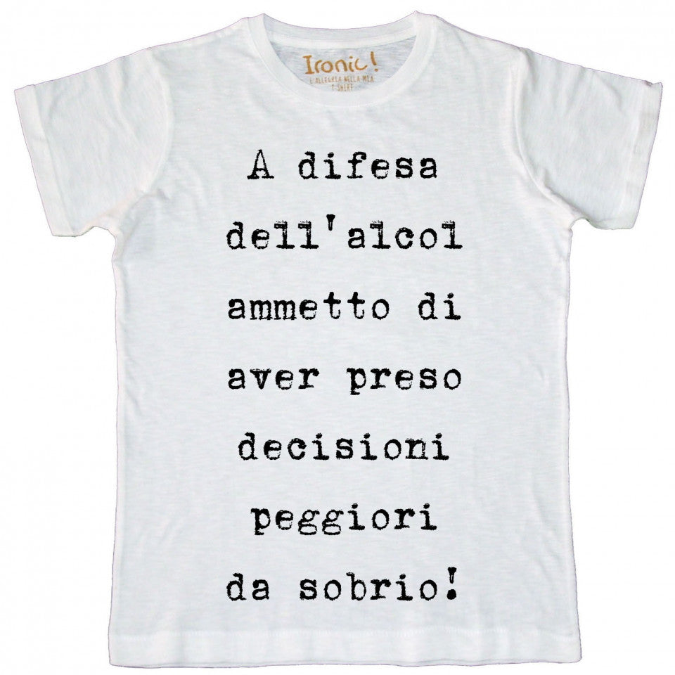 Maglia Uomo "A difesa dell'alcol..."