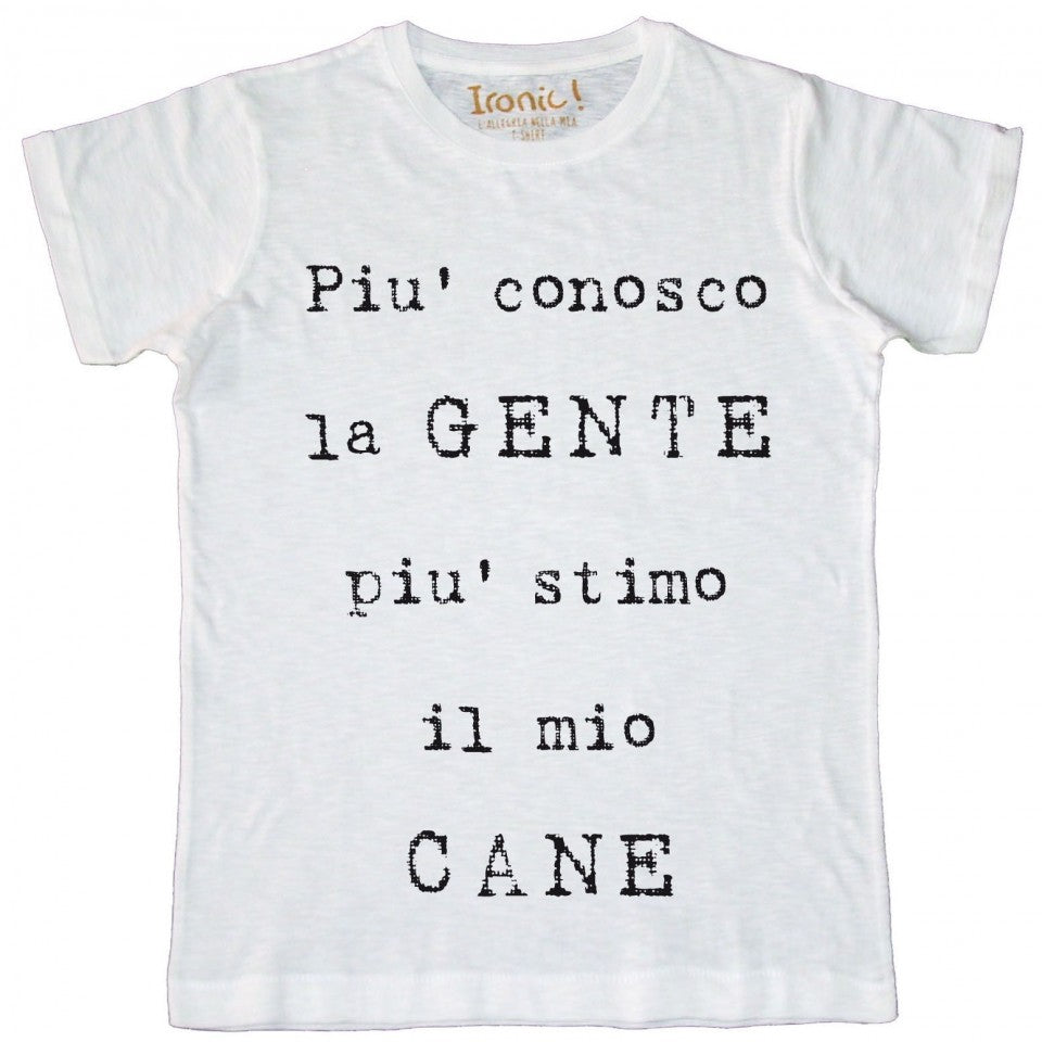 Maglia Uomo Più conosco la gente...