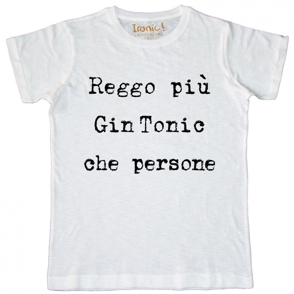 Maglia Uomo "Reggo più Gin Tonic che persone"