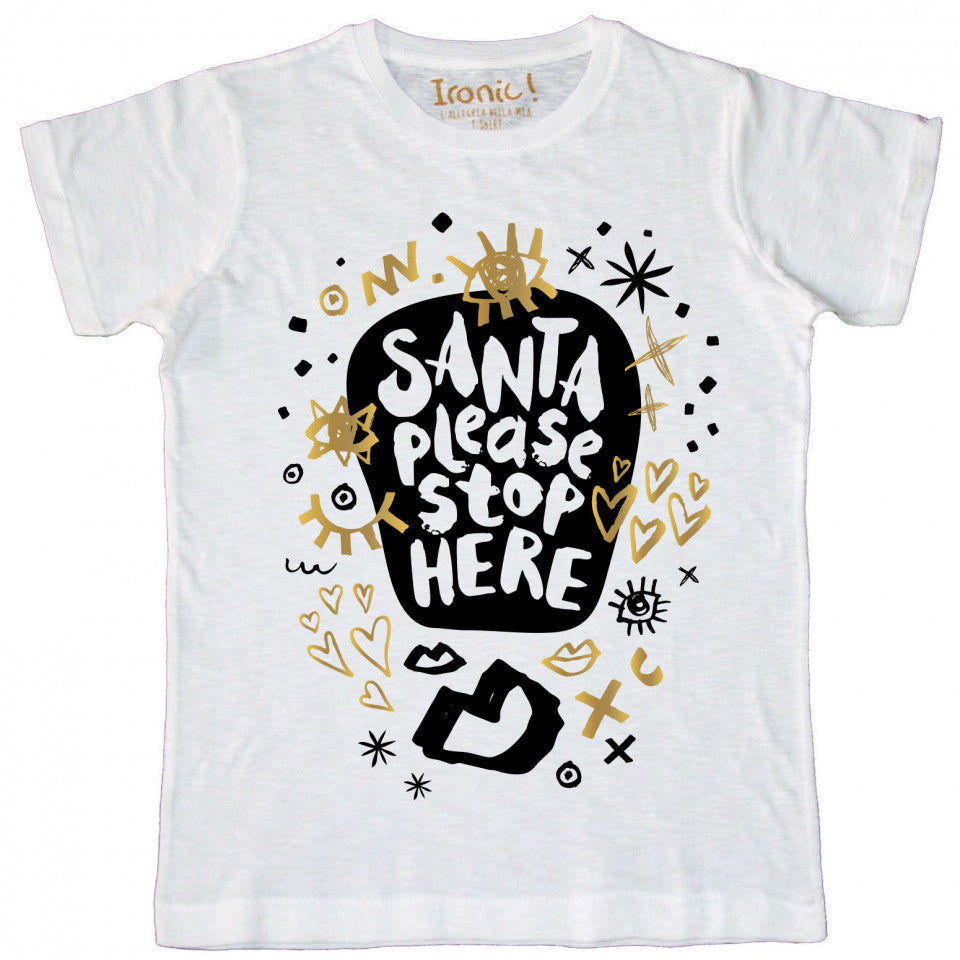 Maglia Uomo "Santa Please Stop here"