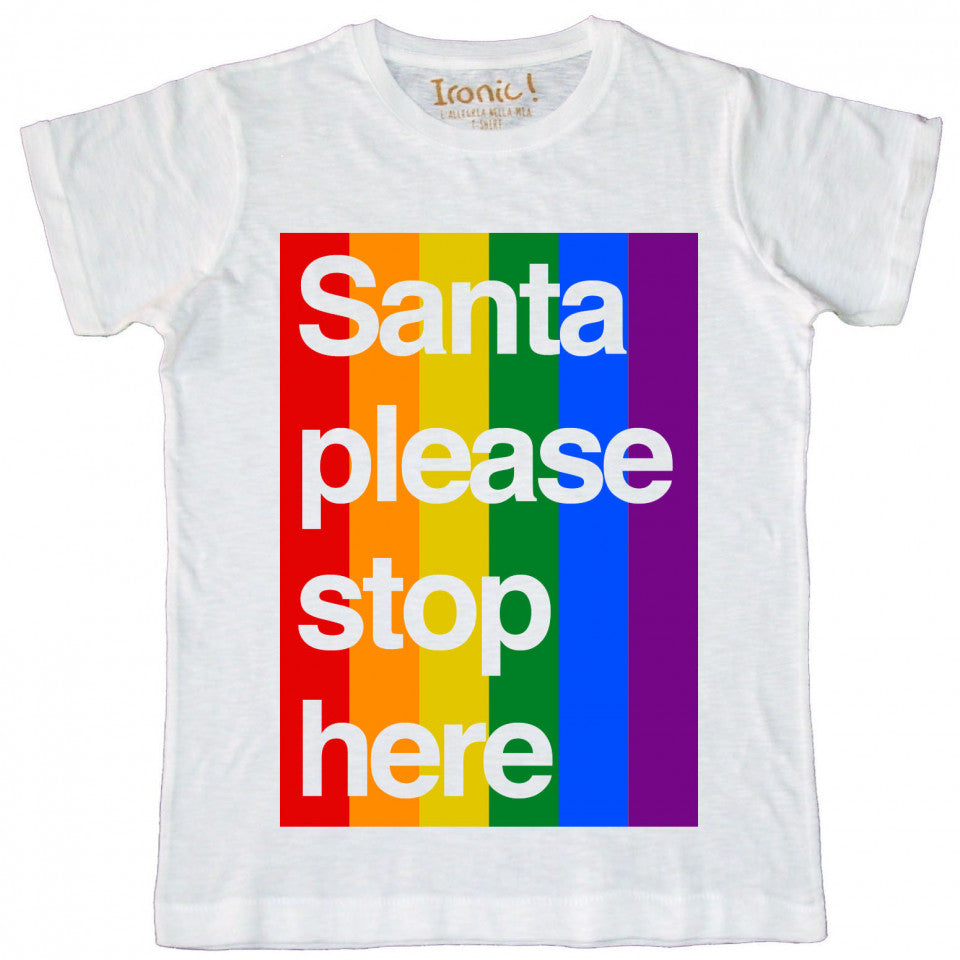 Maglia Uomo "Santa Please Stop here"
