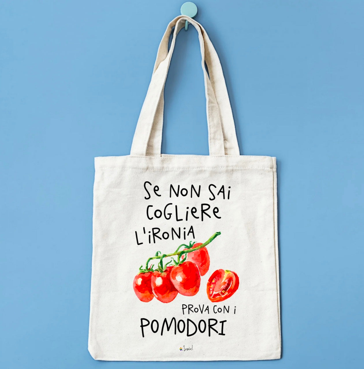 Shopper "Se non sai cogliere l'ironia prova con i pomodori"