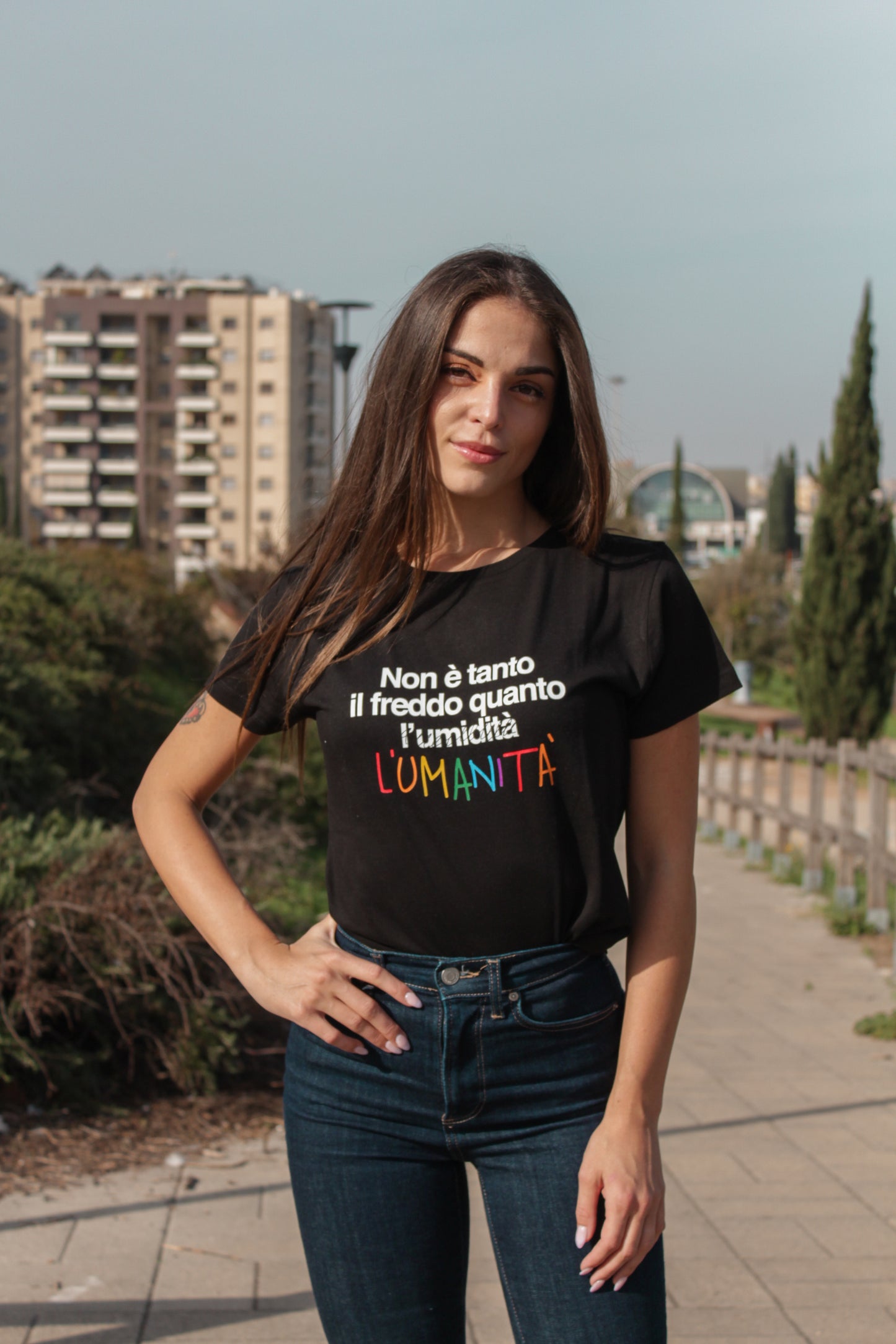 Maglia Donna "Non è tanto il caldo quanto l'umanità"