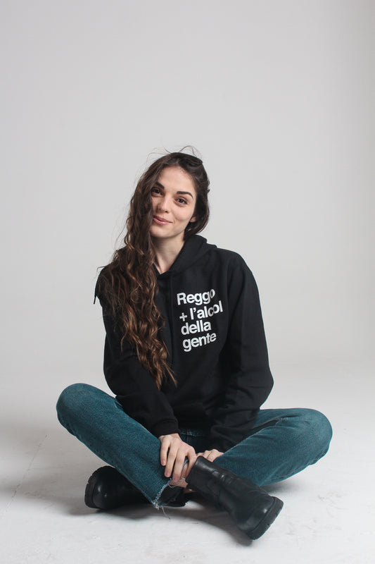 Felpa Cappuccio "Reggo più l'alcol della gente"