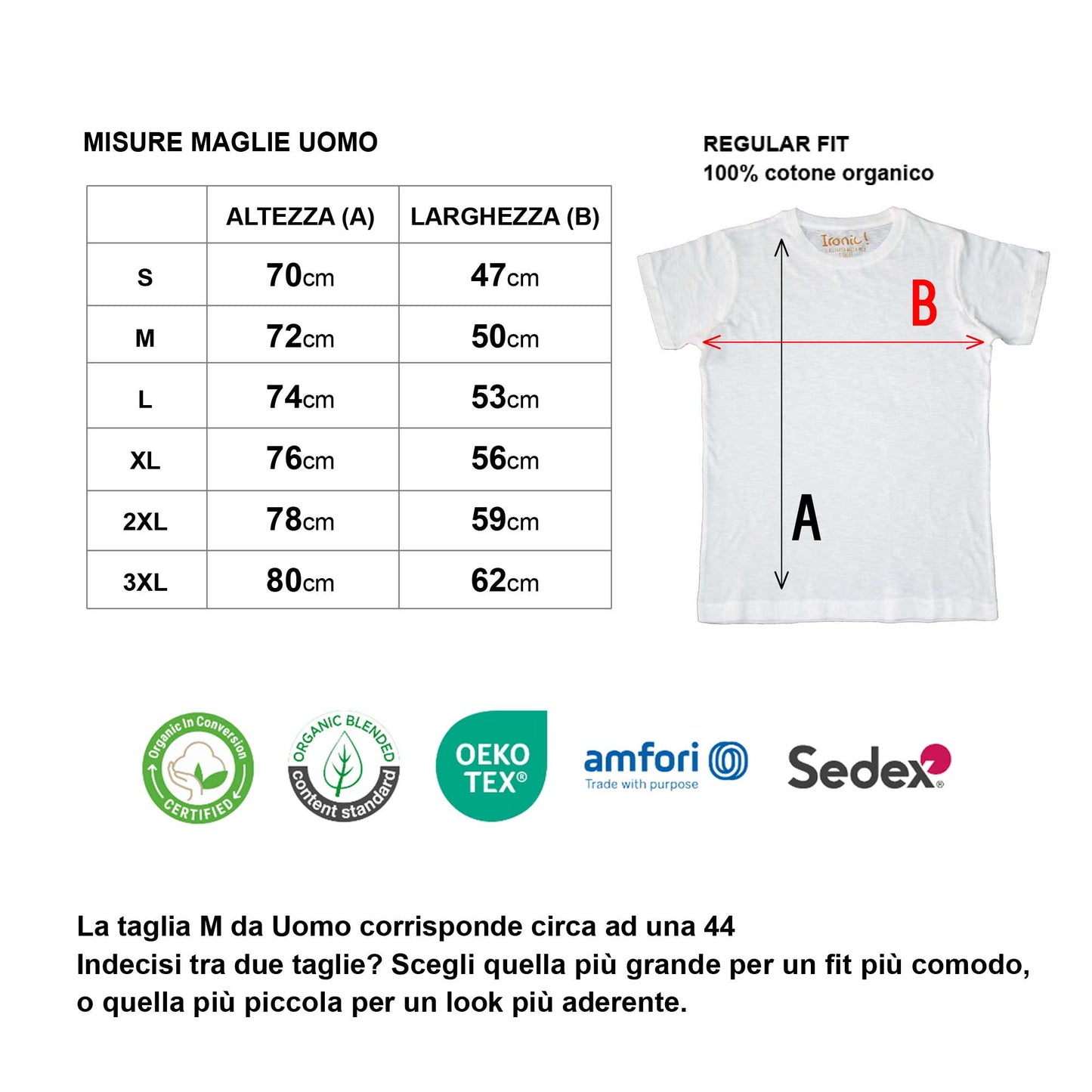 Maglia Uomo "Bevete sereni..."