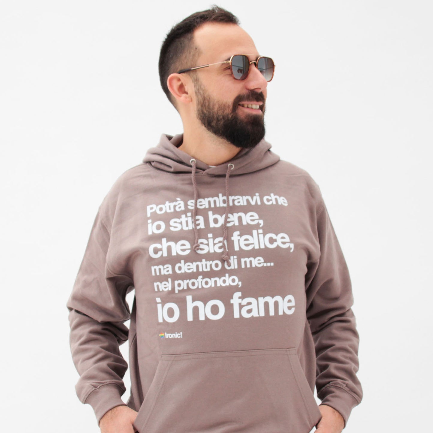 Felpa Cappuccio "Potrà sembrarvi che io stia bene..."