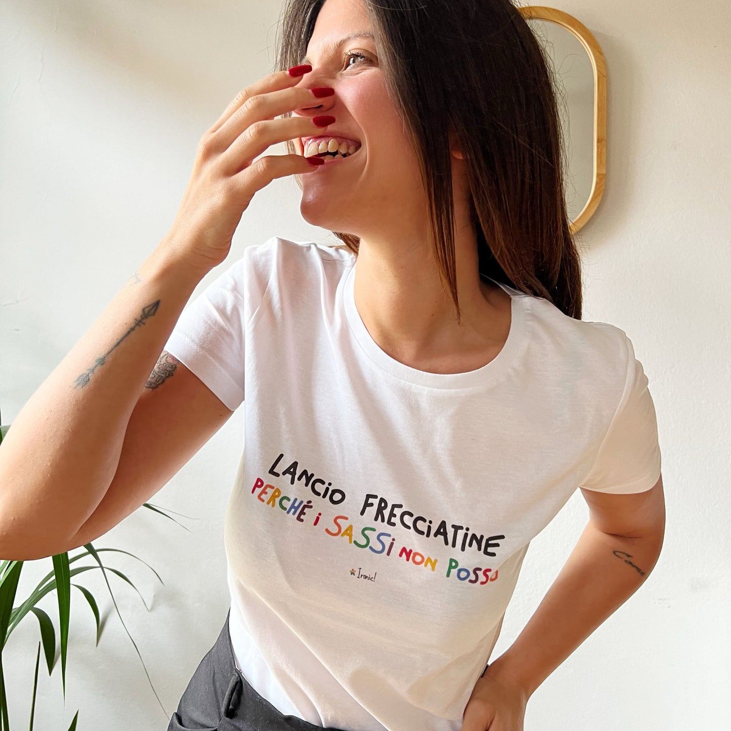 Maglia Donna Lancio frecciatine perché i sassi non posso