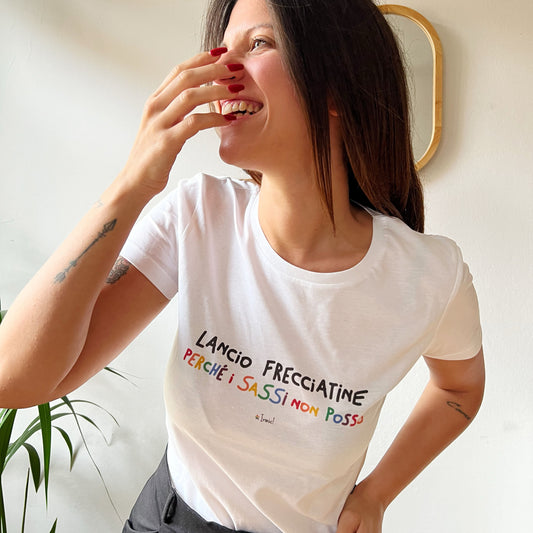 Maglia Donna Lancio frecciatine perché i sassi non posso