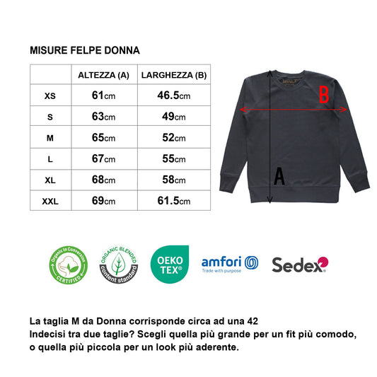 Felpa Donna "Se sei felice batti le mani"