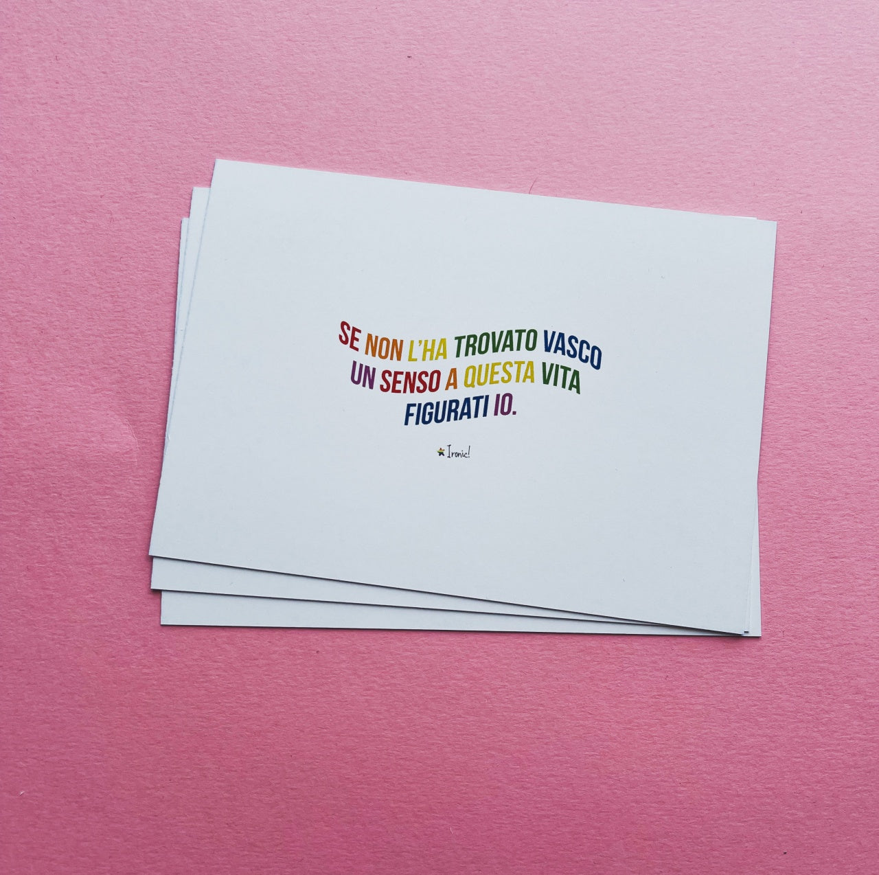 Cartolina "Ci sono due tipi di persone..."