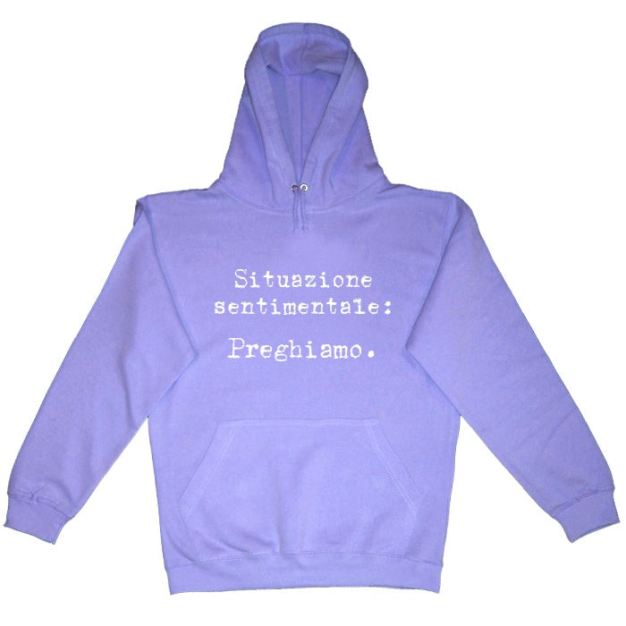 Felpa Cappuccio "Preghiamo"