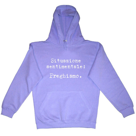 Felpa Cappuccio "Preghiamo"