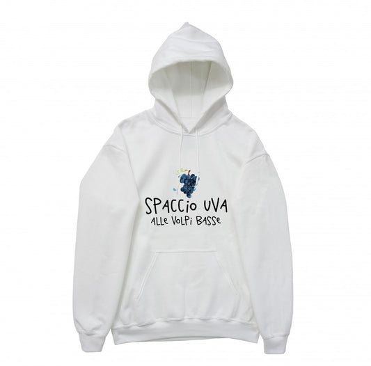 Felpa Cappuccio "Spaccio Uva alle Volpi basse"