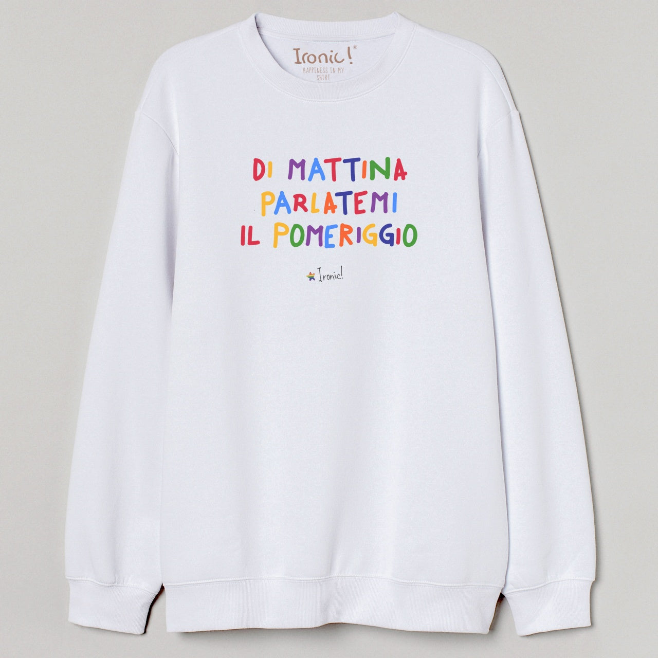 Felpa Donna "Di mattina parlatemi il pomeriggio"