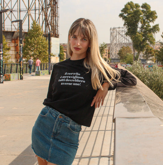 Felpa Donna "Il cervello è meraviglioso, tutti dovrebbero averne uno"