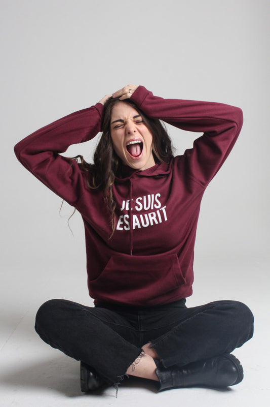 Felpa Donna "Je suis Esaurit"