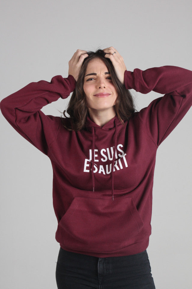 Felpa Donna "Je suis Esaurit"