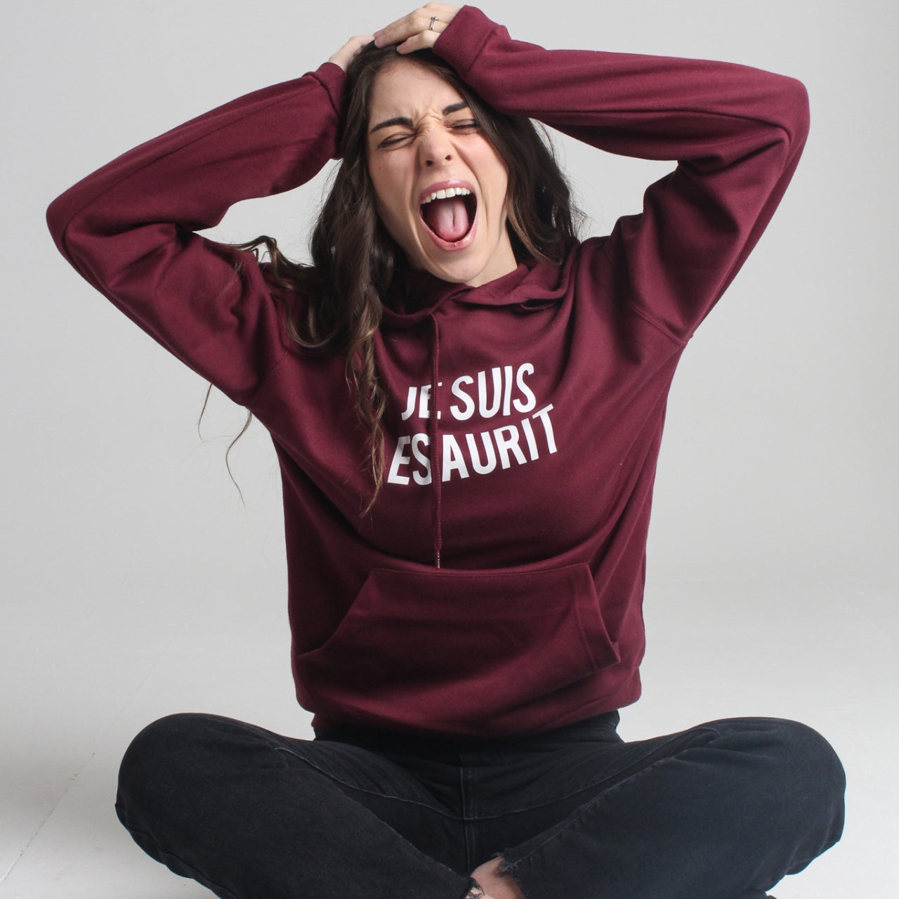 Felpa Donna "Je suis Esaurit"