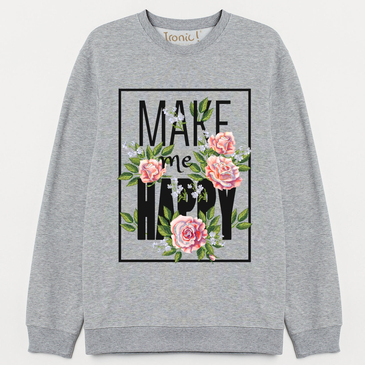 Felpa Donna "Make me Happy"