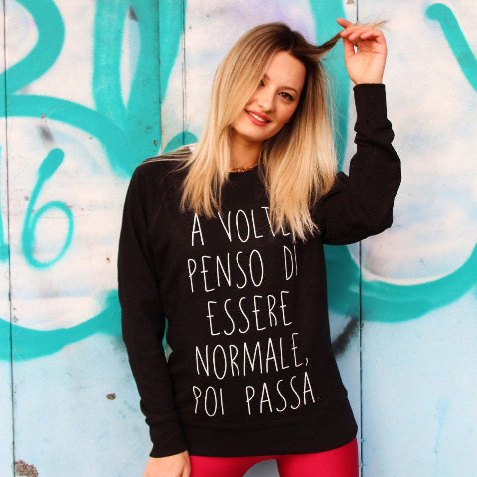 Felpa Donna "Normale..."