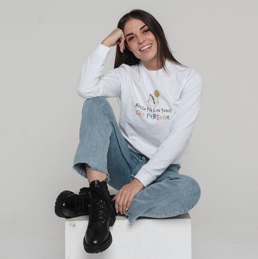 Felpa Donna "Reggo più ... che persone"