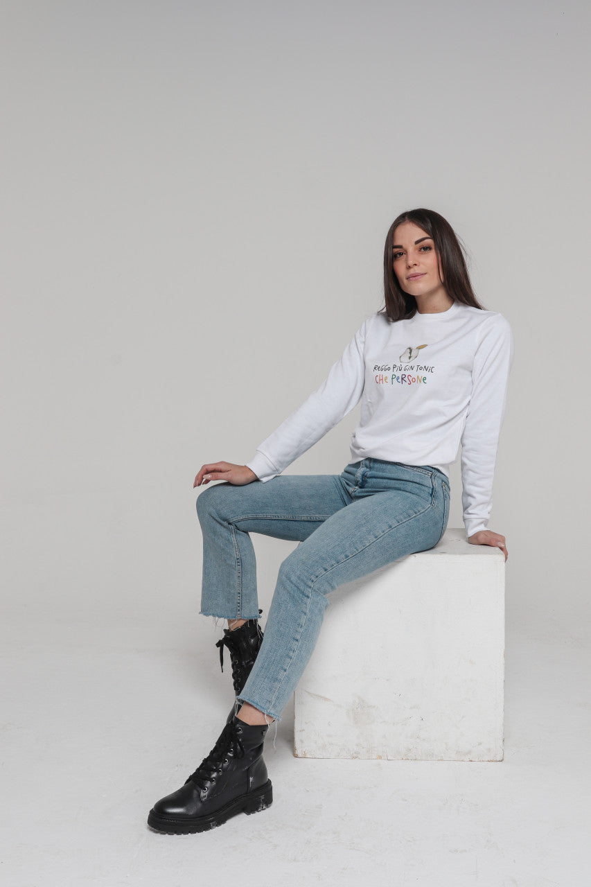 Felpa Donna "Reggo più ... che persone"