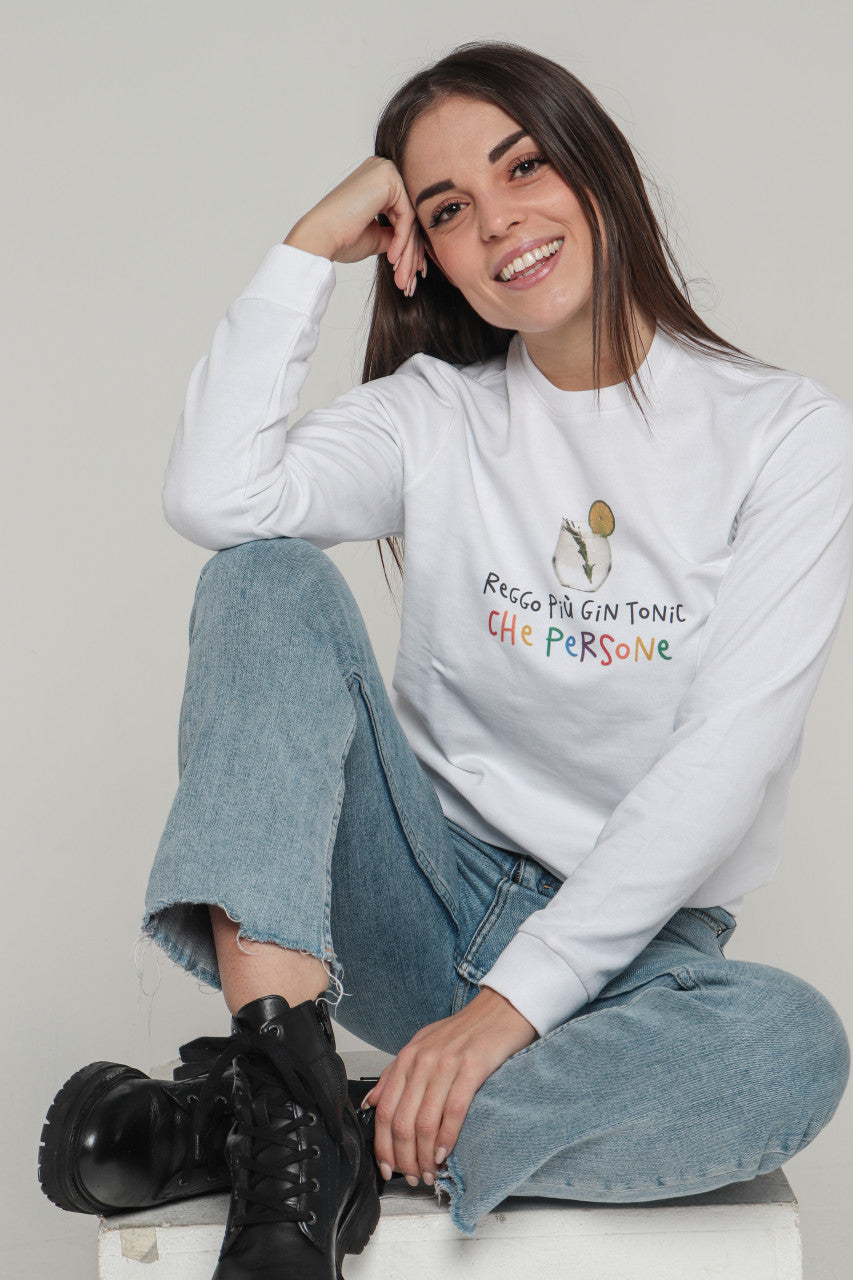 Felpa Donna "Reggo più ... che persone"