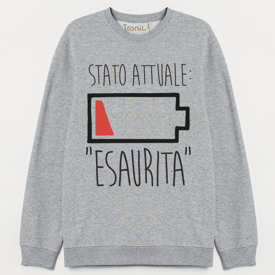 Felpa Donna "Stato attuale Esaurita"