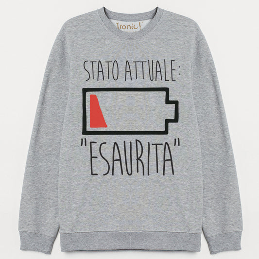 Felpa Donna "Stato attuale Esaurita"