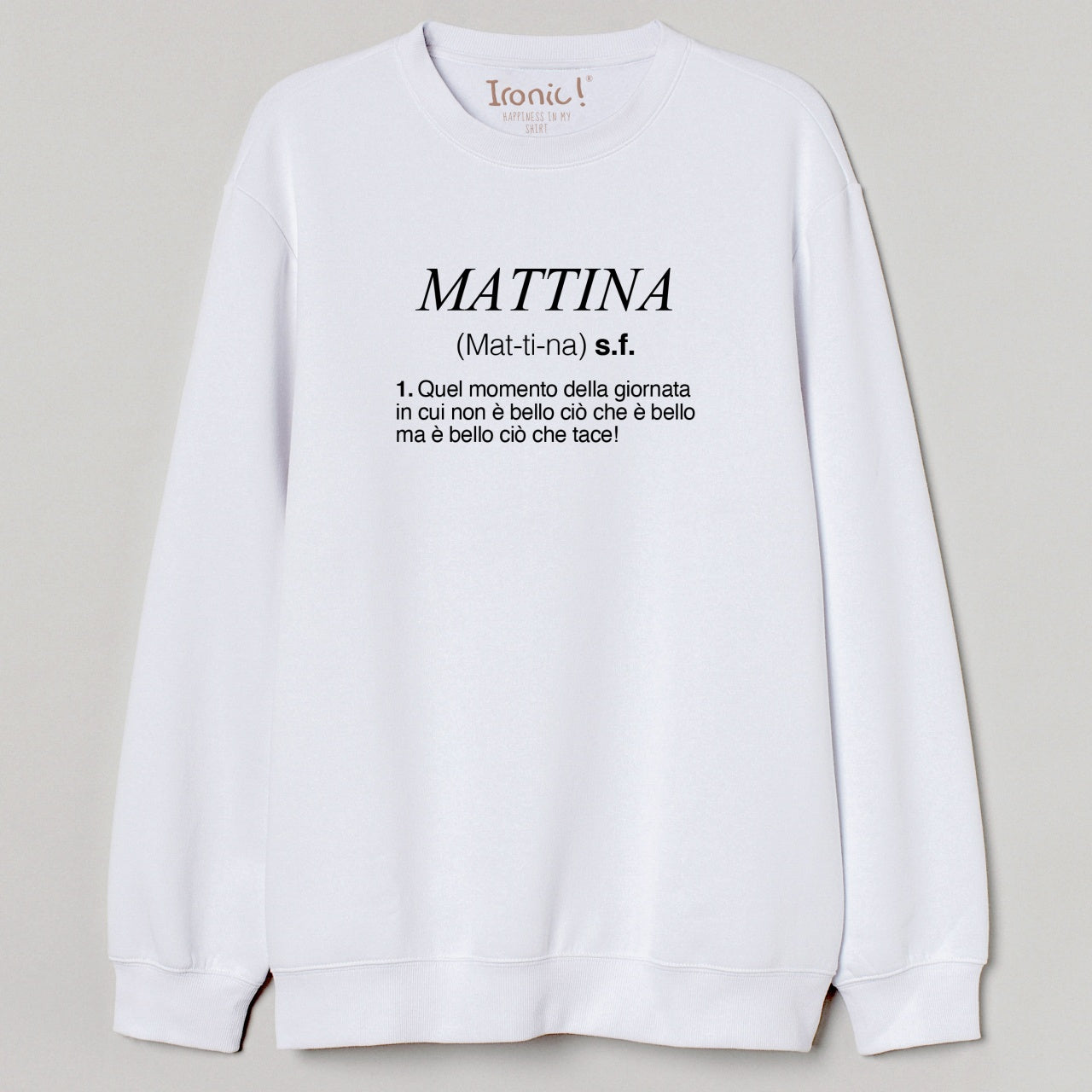 Felpa girocollo Donna "Mattina"