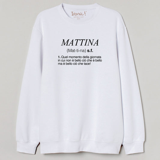 Felpa girocollo Donna "Mattina"