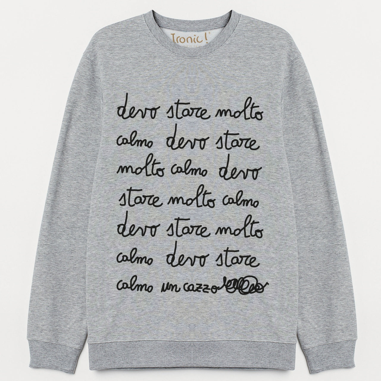 Felpa Uomo "Devo stare molto calmo un cazzo"
