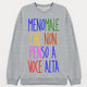 Felpa Uomo "Menomale che non penso a voce alta"