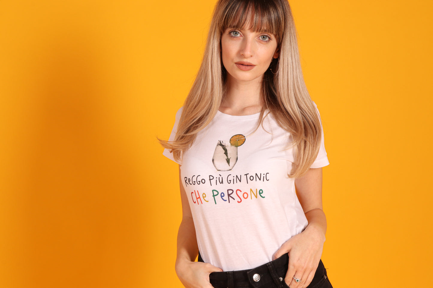 Maglia Donna "Reggo più Gin Tonic che persone"