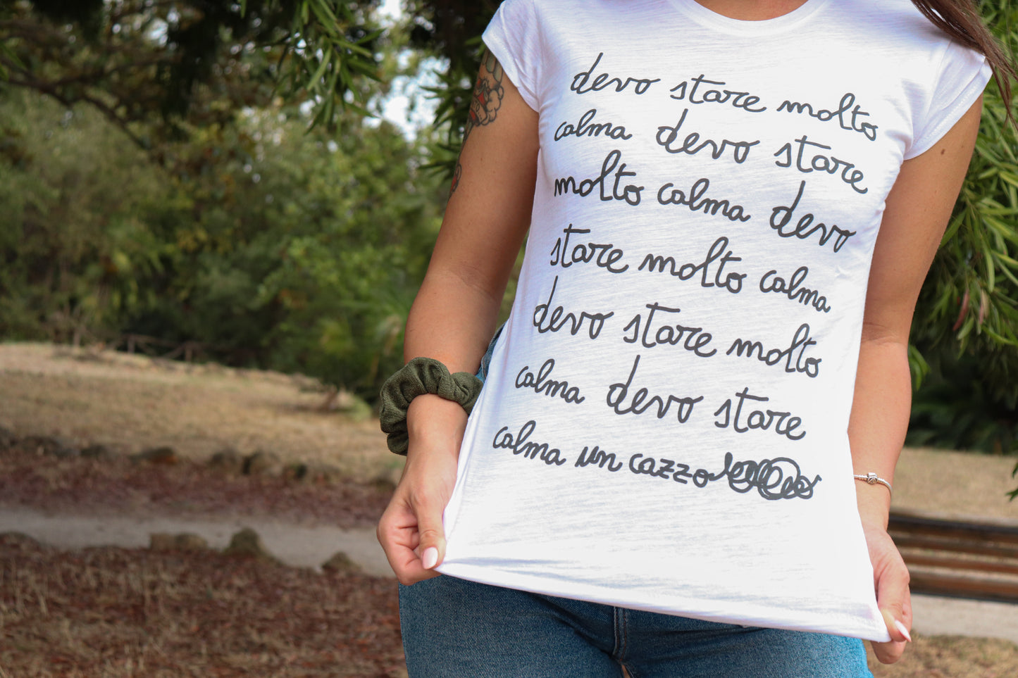 Maglia Donna "Devo stare molto calma un cazzo"
