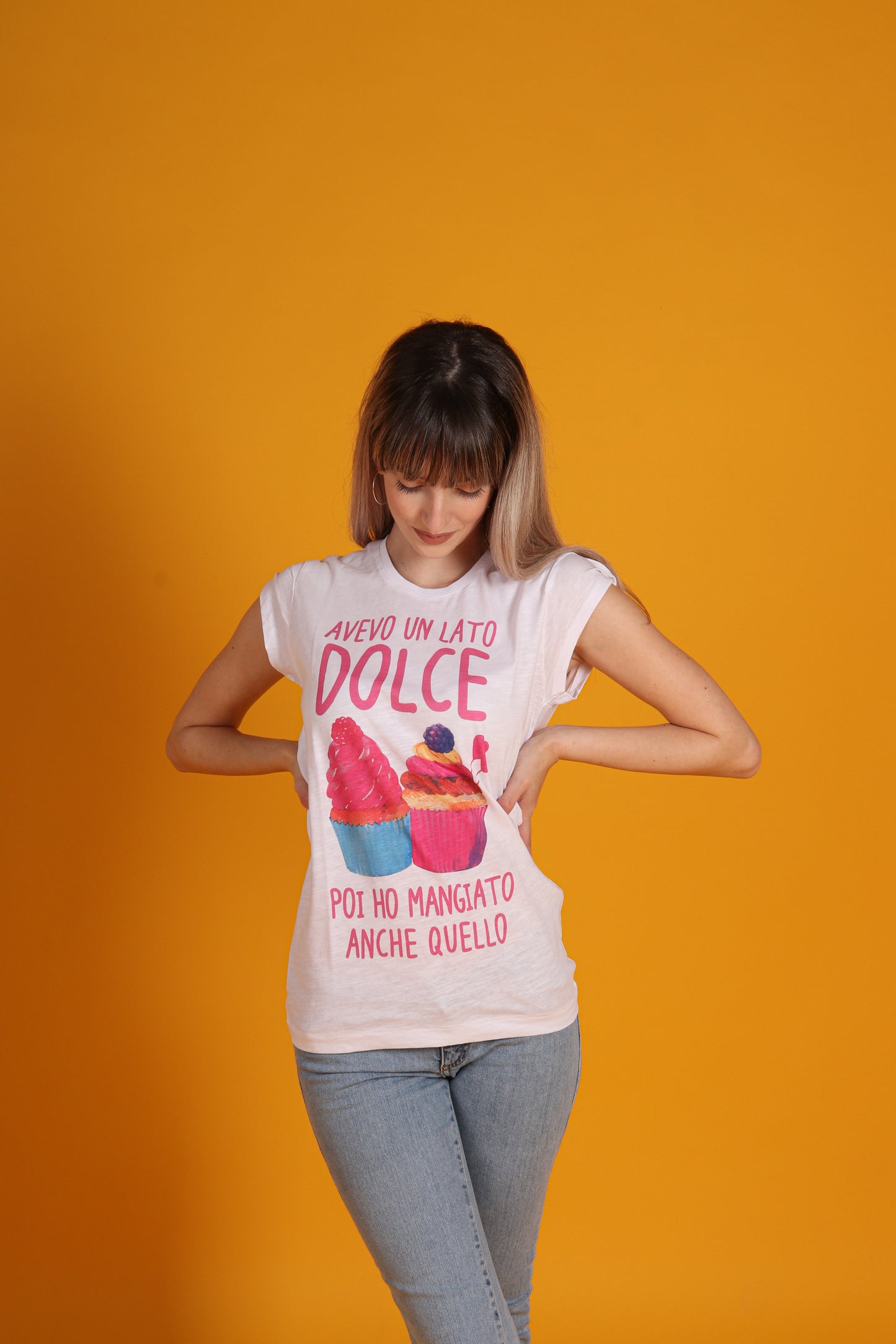 Maglia Donna "Avevo un lato dolce, poi ho mangiato anche quello"