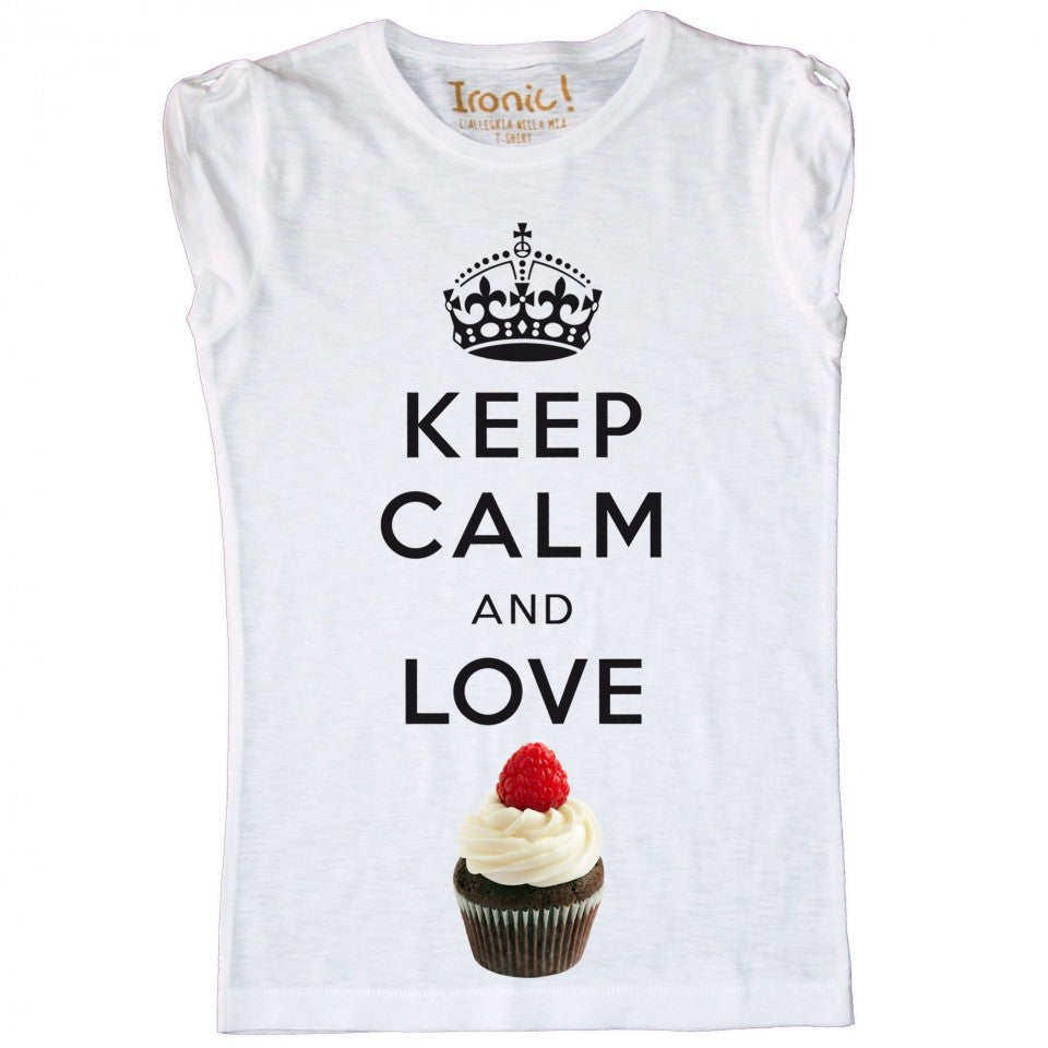Maglia Bambina Keep Calm and Love Cupcake