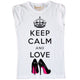 Maglia Bambina Keep Calm and Love Shoes