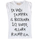 Maglia Donna "Bicchiere mezzo vuoto..."
