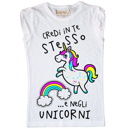 Maglia Donna "Credi in te stesso...e negli Unicorni"