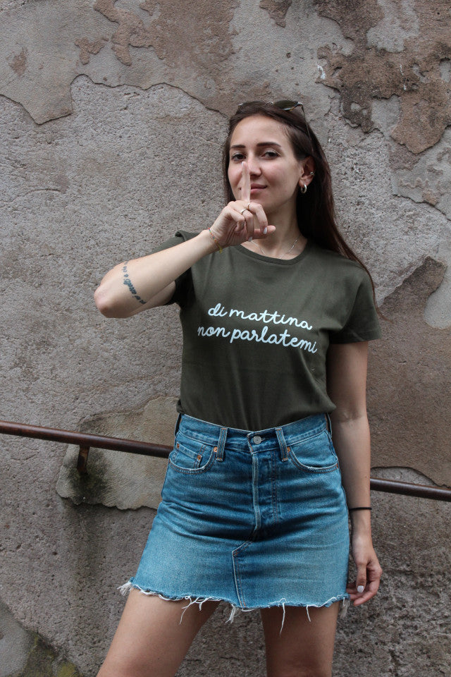 Maglia Donna "Di mattina non parlatemi"