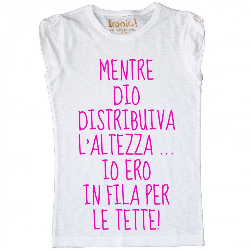 Maglia Donna Ero in fila per le tette ...