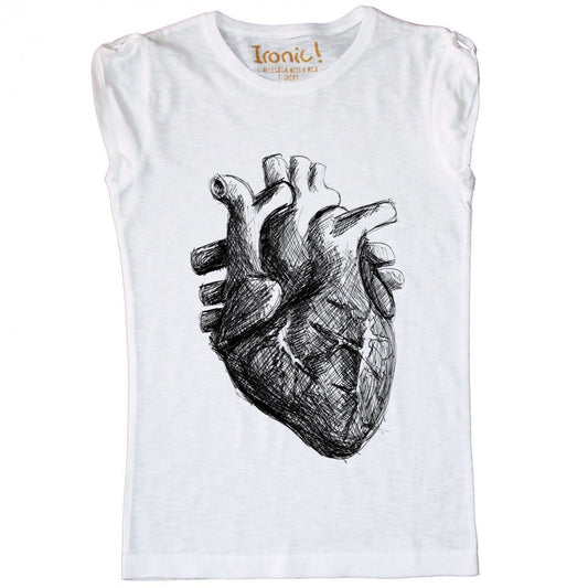 Maglia Donna Heart Black and White