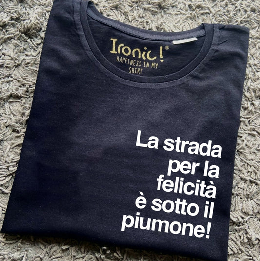 Maglia Donna "La strada per la felicità è sotto il piumone"