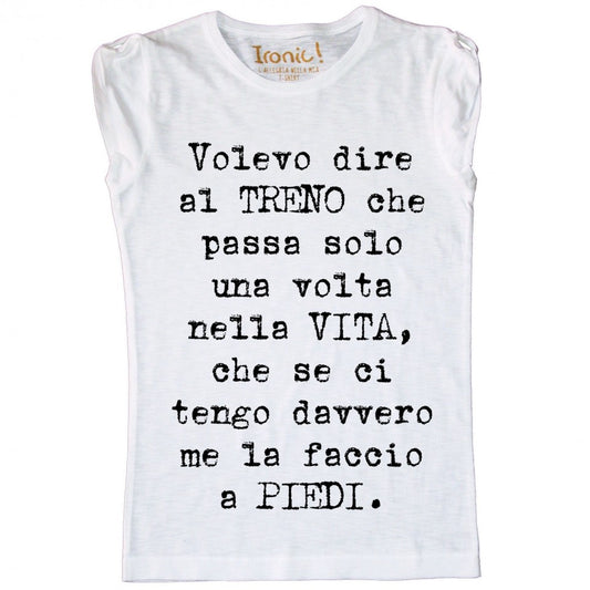 Maglia Donna "Me la faccio a piedi"